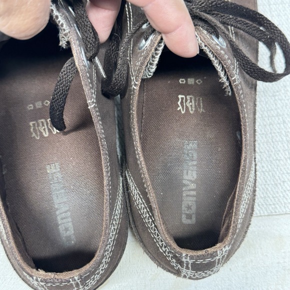 CONVERSE‎ Unisex Low Shoes 132479C Brown Suede Leather WAXED M 11/W 13 EUC RARE - Picture 7 of 7